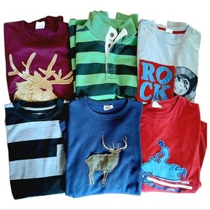 Boys Mini Boden Long Sleeve Shirt Pullover Lot size 13-14 Bundle